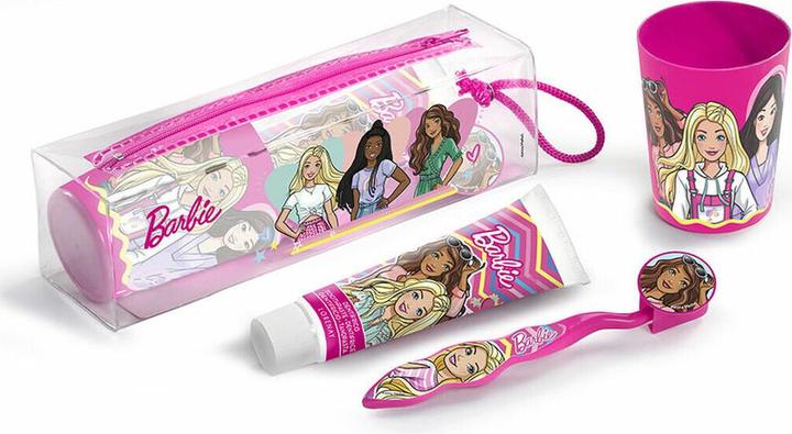 Actual product image Disney Barbie Dental Toilet Bag Toothbrush Toothpaste & Beaker (1 x)
