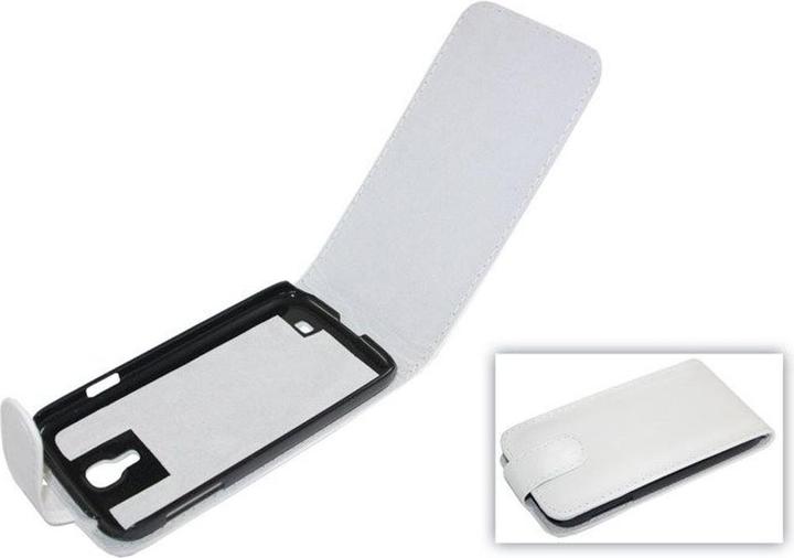 Produktbild König Design Tasche (Flip) Samsung I9500 Galaxy S4 weiss (Samsung Galaxy S4)