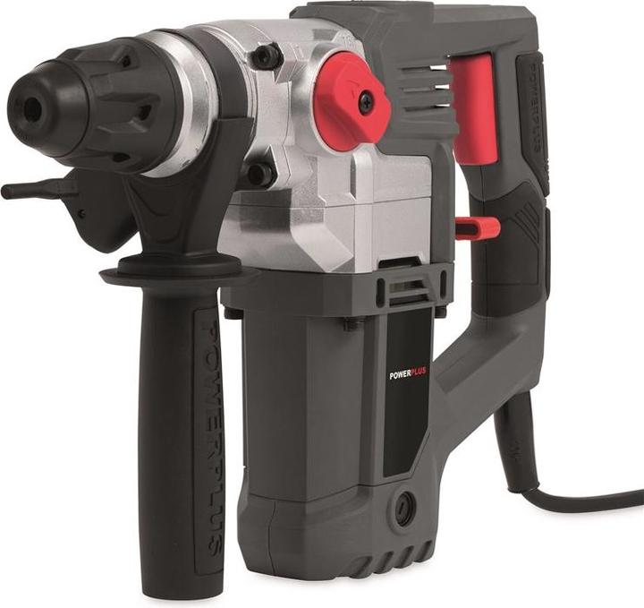 Produktbild Powerplus POWE10060 Bohrhammer - 900W - 4J - SDS-Plus - Inkl. Aufbewahrungskoffer und 7 Zubehörteile (Netzbetrieb)