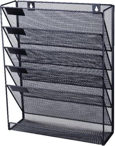 Office Depot Portadepliant DIN A4 in filo nero, maglia 325 mm x 405 mm (A4)