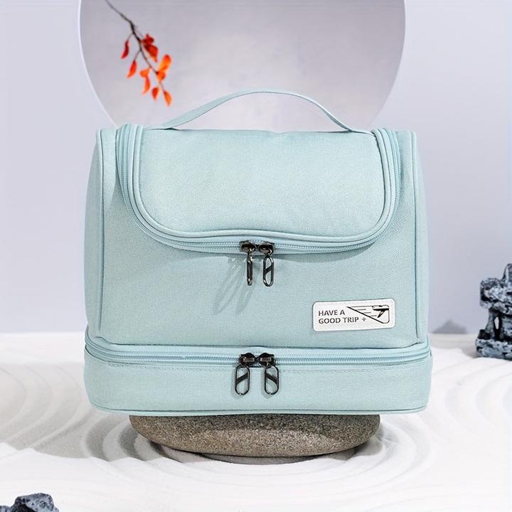 Actual product image Only-Bags.Store Separate dry and wet toiletry bag, travel cosmetics storage bag with a large
