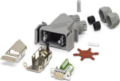 Actual product image Phoenix Contact IP67 Interbus connector kit male, 9 way