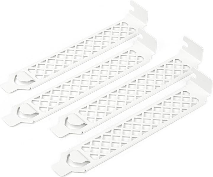 Image du produit Silverstone SST-Aeroslots2W - Cache-slot PCI, 4 pièces - blanc