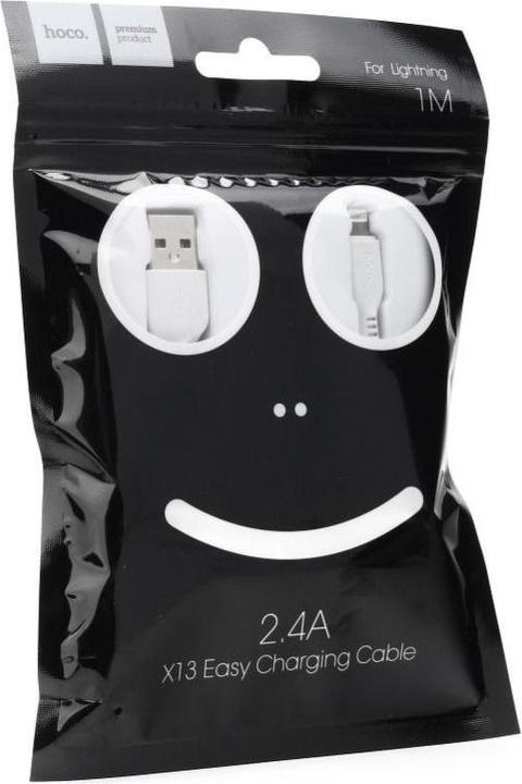 Immagine prodotto Partner Telecom Cable Hoco HOCO cable USB A to Lightning X13 1 m white (1 m, USB 3.2 Gen 1)