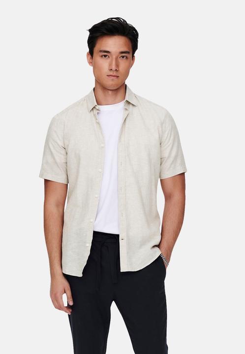 Image du produit Only & Sons Chemise à manches courtes en lin (XS)