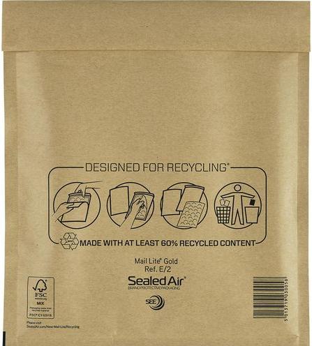 Produktbild Sealed Air Mail Lite Umschlag Gold 100 Stück (100 x)