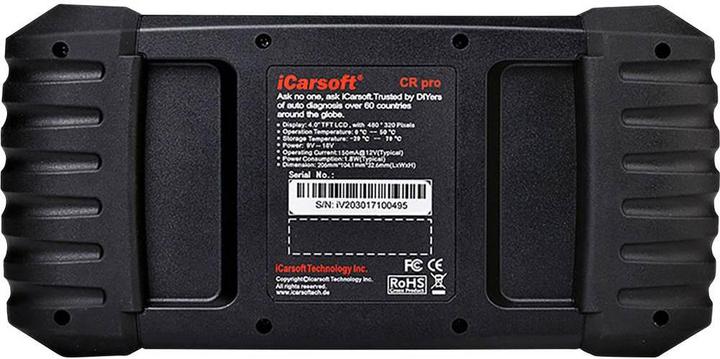 Actual product image ICarsoft OBD II diagnostic tool CR PRO iccrpr