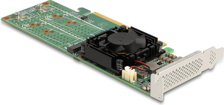 Actual product image Delock Host Bus Adapter PCI Express x16 - 4x NVMe M.2 Key M