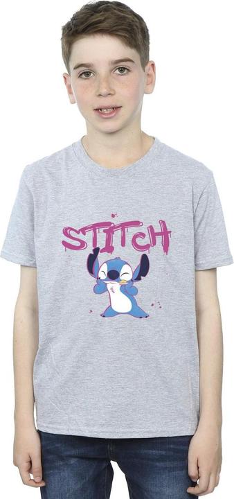 Actual product image Disney Boys Lilo And Stitch Graffiti T-Shirt (104)