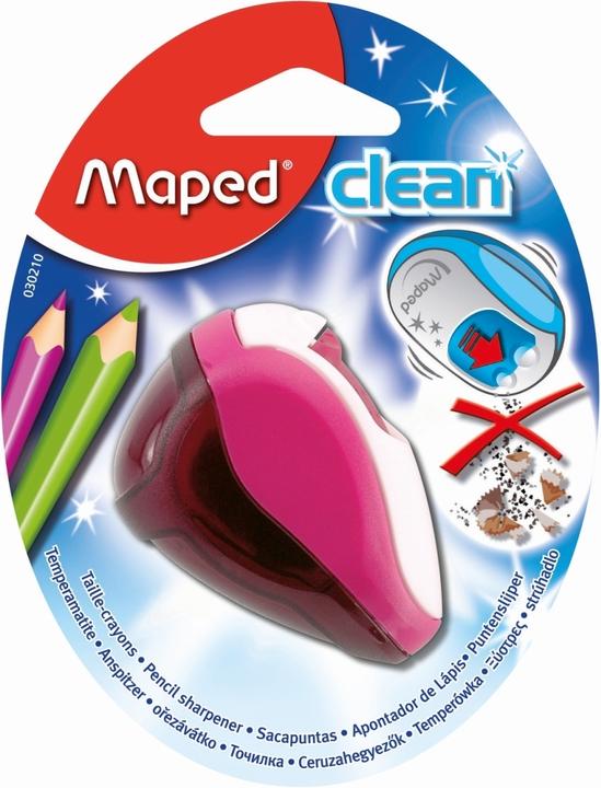 Produktbild Maped Spitzer mit Auffangbehälter Clean, 2 Stiftgrössen, f.sort., in Blisterverpackung