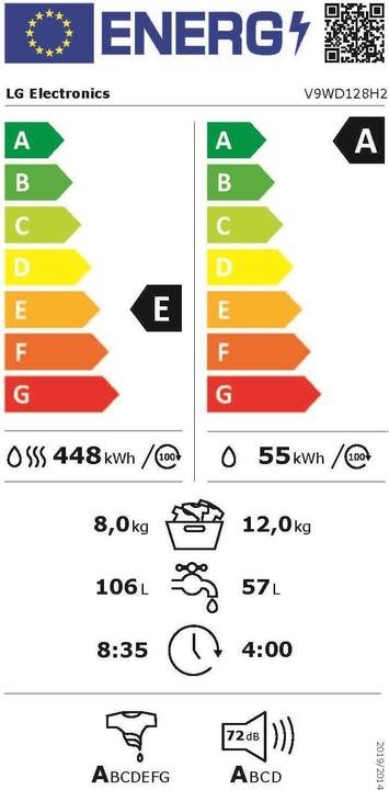 Energy Label LG V9WD128H2