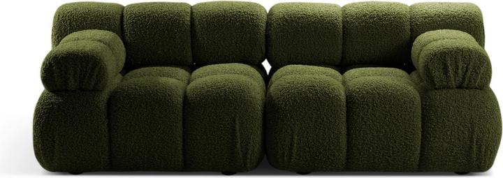 Actual product image Micadoni Velvet Modular Sofa, "Bellis", 2 Seats, 188x94x70 Made in Europe (4-seater, 3-seater, 2 person sofa)