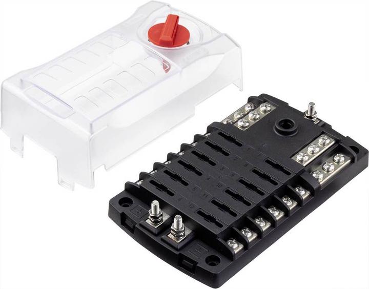 Immagine prodotto Tru Components Portafusibili per auto portafusibili piatto per 12 fusibili 32V/30A (30 A)