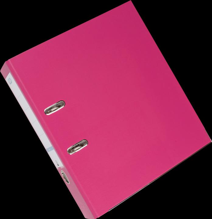 Actual product image Elba Folder smart pro, spine width: 80 mm, pink DIN A4, cover outside PP / inside paper, transparent (A4, 80 mm, 1 Piece)