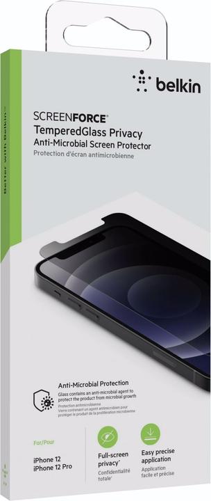 Actual product image Belkin ScreenForce TemperedGlass (1 Piece, Realme 12 Pro+, Apple iPhone 12)
