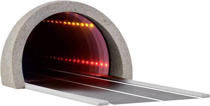 Image du produit Viessmann Portail routier H0 Tunnel routier moderne, avec miroir LED effet de profondeur