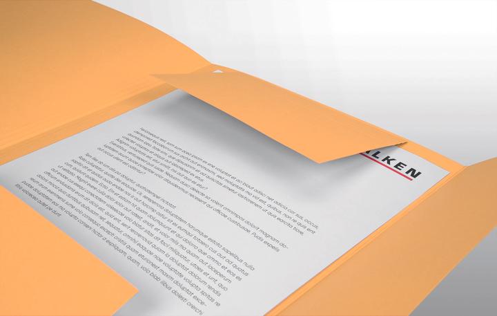 Actual product image Falken Folder, DIN A4, flaps, manila cardboard (A4, 1 x)