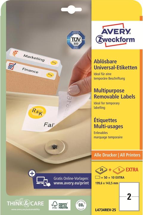 Produktbild Avery Universal-Etiketten