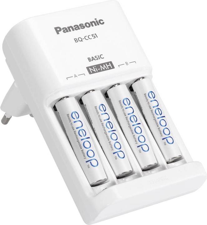 Actual product image Panasonic BQ-CC51 (4 pcs., AAA, AA, 750 mAh, Chargers without battery)