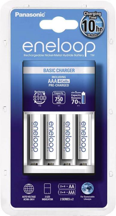 Actual product image Panasonic BQ-CC51 (4 pcs., AAA, AA, 750 mAh, Chargers without battery)