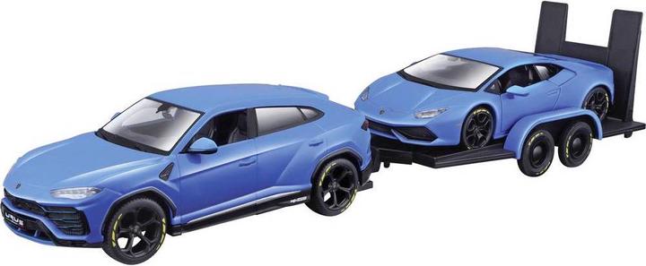 Actual product image Maisto 1:24 Model Car Design Elite Transporter Lamborghini Urus & Huracan