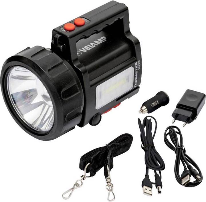 Actual product image Velamp Battery hand lamp LED hand beam 10W Doomster (735 lm)