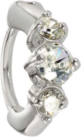 Bijouteria Nasenring (Chirurgenstahl 316L, Kristall)