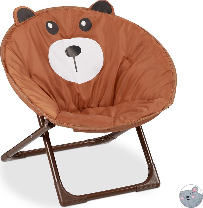 Image du produit Relaxdays Chaise lune enfants, pliable (Chaise haute)