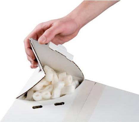 Colompac Materiale di riempimento Flo-Pac chips da imballaggio, 45 litri chips ammortizzanti, bianco