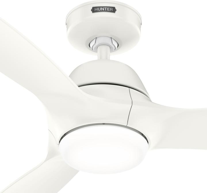 Produktbild Hunter Fans DC Deckenventilator Calabasas Weiss mit LED (40 dB)