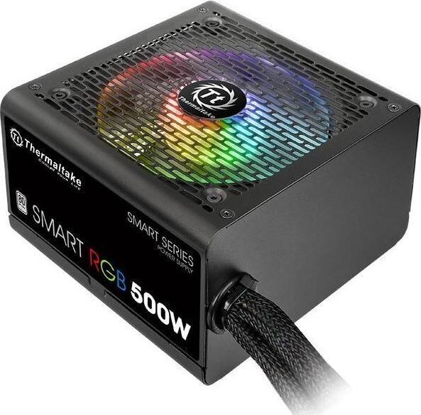 Produktbild Thermaltake Smart 500W RGB Netzteil (80+ 230V EU, 2xPEG, 120mm, Single Rail) (500 W)