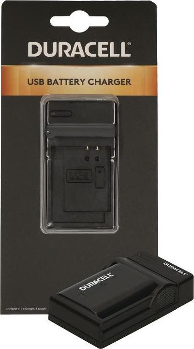 Produktbild Duracell Ladegerät mit USB Kabel für DRPBLF19/DMW-BLF19 (Kamera Akku Ladegerät)