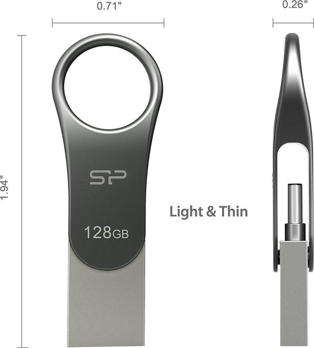 Actual product image Silicon Power Mobile C80 (128 GB, USB-A, USB-C)