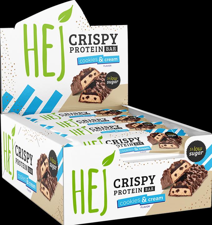 Immagine prodotto HEJ Nutrition HEJ Crispy Protein Bar (12 x 45g) (Biscotti e panna, 1 pz., 540 g)
