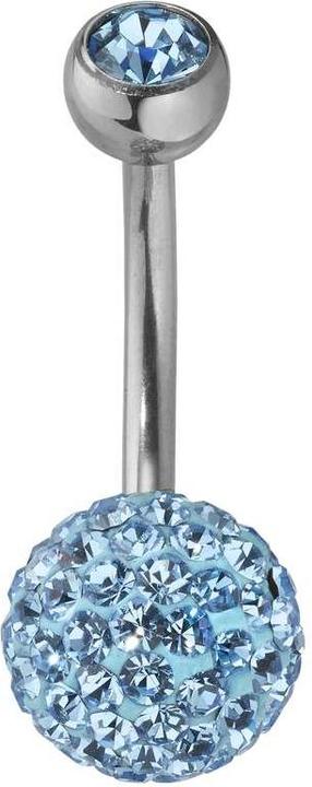 Bijouteria Bauchpiercing (Edelstahl, Kristall)