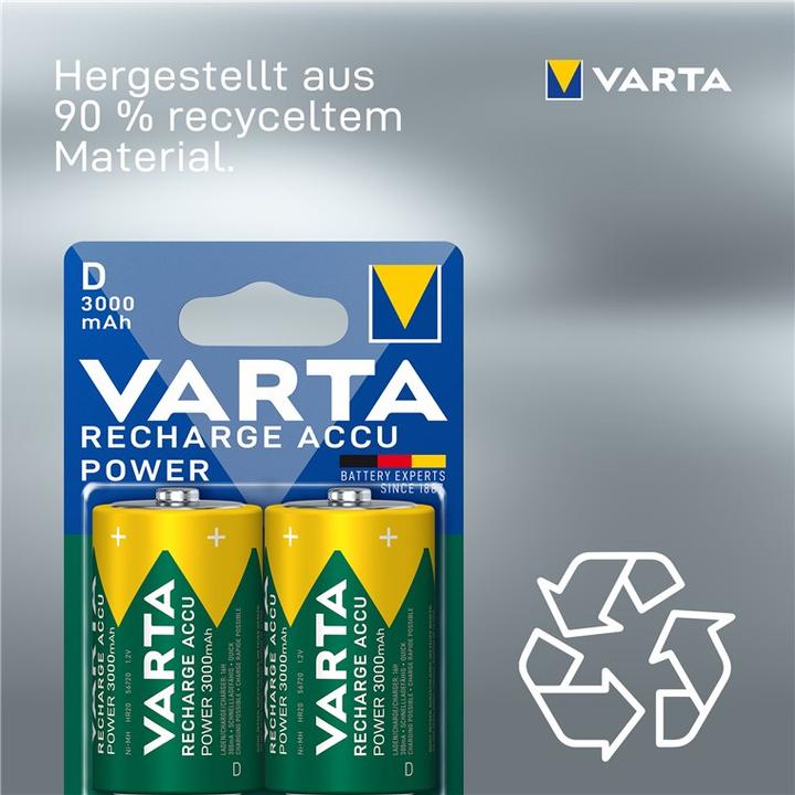 Immagine prodotto Varta Recharge Accu Power (2 pz., D, 3000 mAh)