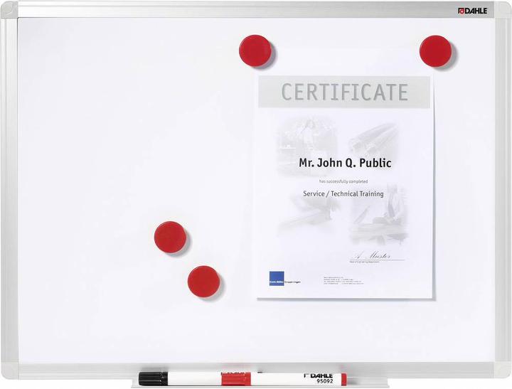 Immagine prodotto Dahle Lavagna bianca c Board 96151 (L x A) 90 cm 60 Formato orizzontale o verticale, vassoio incluso (90 x 60 cm)