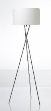 Produktbild Nielsen Light Uptown Gulvlampe Krom M/Hvid Skaerm
