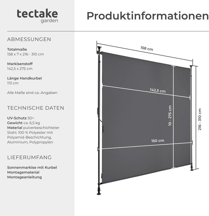 Actual product image tectake Taija (1.58 m)