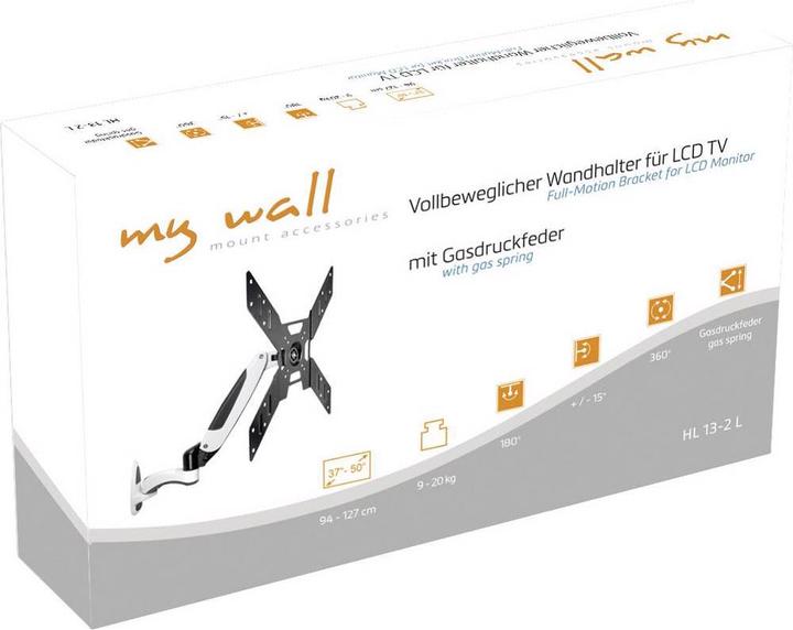 Actual product image myWall TV wall mount 94.0 cm (37) 127.0 (50) Tilt+Swivel, Rotate (Wall, 50")