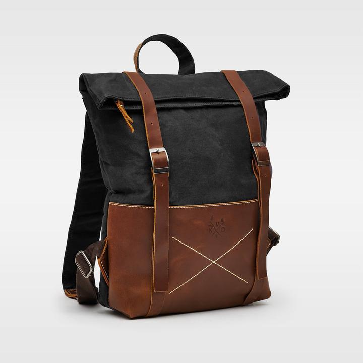 Image du produit Only-Bags.Store Sac à dos en toile, sac à dos en cuir durable, sacoche moderne pour ordinateur portable de 17 (16 l)