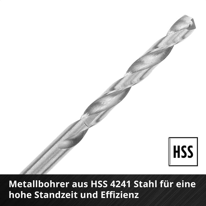 Actual product image Einhell 108759 39-piece drill and bit range (4 mm, 5 mm, 6 mm, 8 mm)