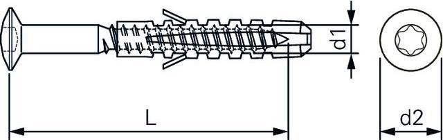Actual product image BestaPac Skirting board screws (50 Screws per piece)