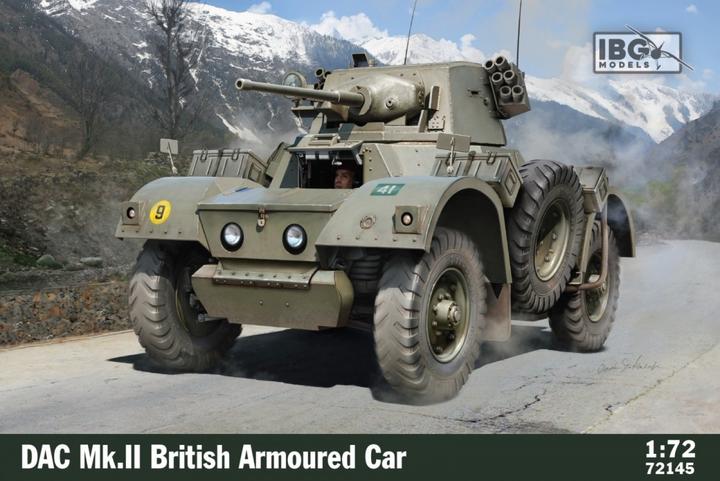 Actual product image Master Box Plastic model DAC Mk.II British Armoured Car 1/72