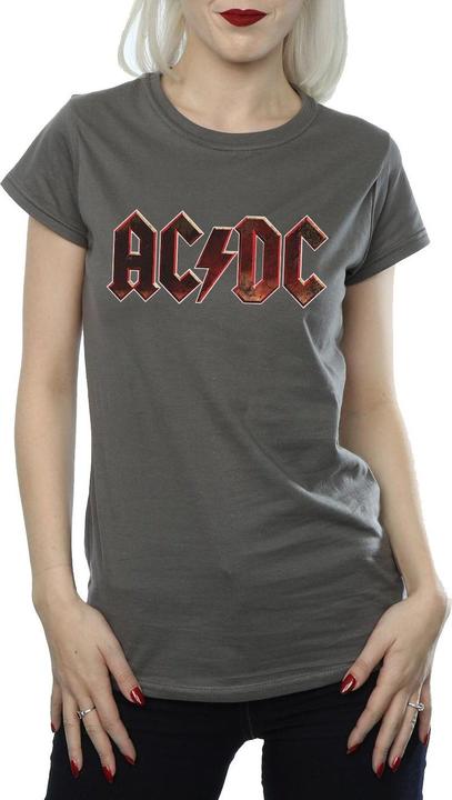 Immagine prodotto AC/DC T-shirt in cotone con logo in rilievo allo stato puro - Donne/Ladies (L)