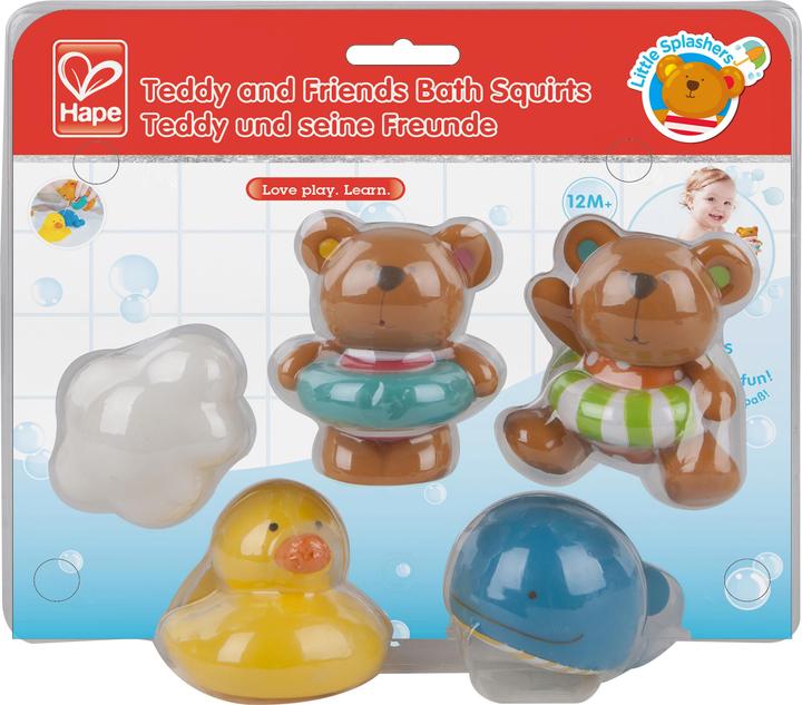 Actual product image Hape Teddy and his friends