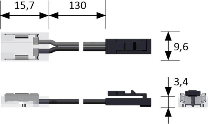 Image du produit Halemeier Câble de connexion Bande de LED Versa 12 V (13 cm, Intérieur)