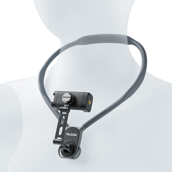 Actual product image Telesin neck mount with cell phone holder (Drone mount)