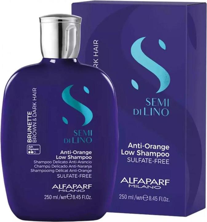 Actual product image Alfaparf Semi Di Lino Anti-Orange Low Shampoo (250 ml, Liquid shampoo)