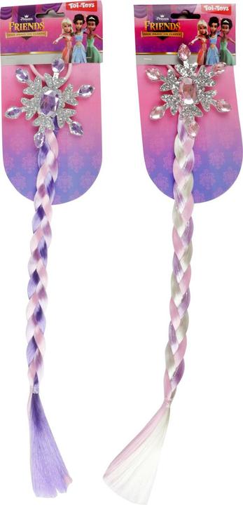 Toi-Toys Tresse de cheveux Princess Friends sur élastique